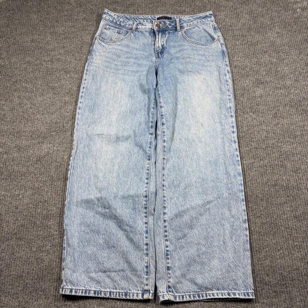 Sincerely Jules Womens Light Wash Wide Leg Denim Jeans Size 3/26 100% Cotton